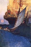 Howard Pyle An Attack on a Galleon oil painting picture wholesale